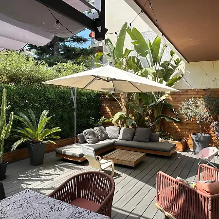 Avec Jardin à 50m Des Plages Et Restaurants Apartamento
